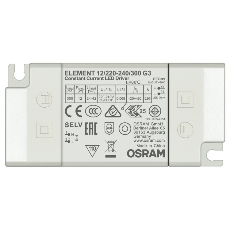 (image for) Osram Element 12 G3 24V 12W Constant Current Compact LED Power Supply